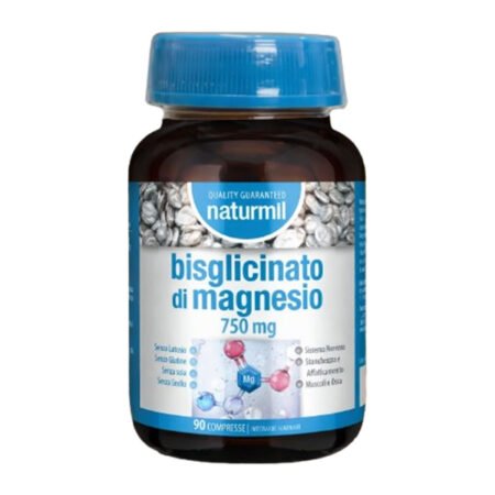 Bisglicinato di Magnesio 750 mg 90 Compresse Naturmil – Alta Biodisponibilità
