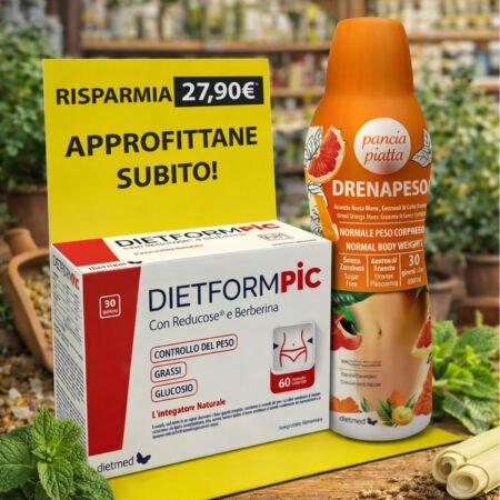 offerta-dietformpic-drenapeso-600ml-60-capsule-pack-dimagrimento